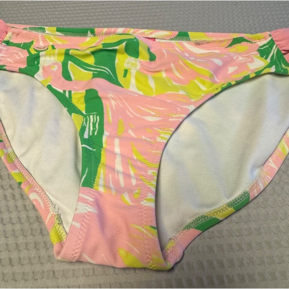 Lilly Pulitzer Bandeau Fan Dance Strappy Hipster Bikini Bottom SZ Large‎ - Picture 3 of 14